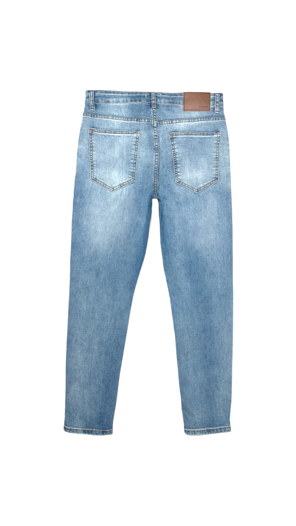 Jeans Hombre Skinny Azul Claro Con Destroyer - Imagen 9
