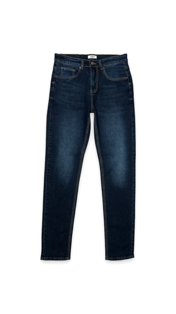 Jeans Hombre Slim Azul Focalizado Medio - Imagen 8