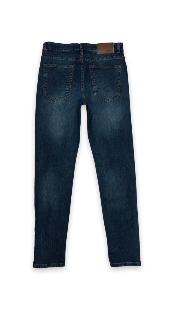 Jeans Hombre Slim Azul Focalizado Suave - Imagen 8