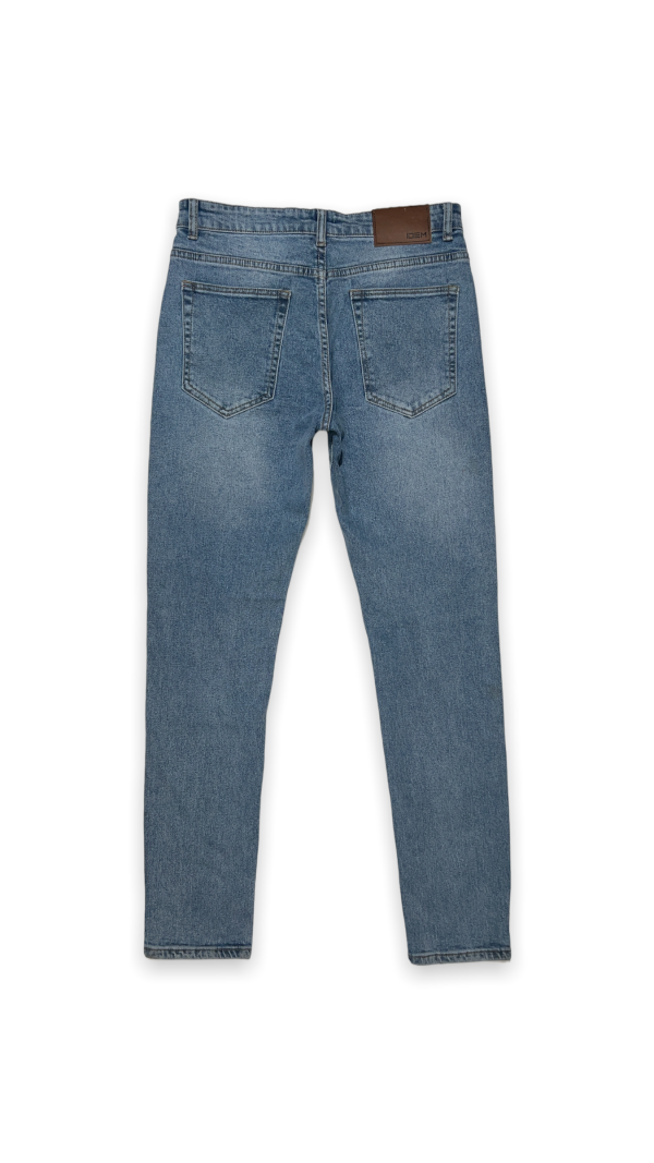 Jeans Hombre Slim azul claro Focalizado Suave - Imagen 9
